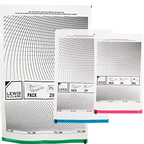 Lewis N. Clark Reusable Space Saver Compression Bags for Storage, Travel, Camping, Laundry
