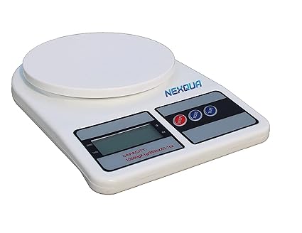 Nexqua Digital Kitchen Weighing Scale 10 Kg Weight Machines for Kitchen Weight Machine with Backlit LCD Display for Measuring Food, Cake, Vegetable