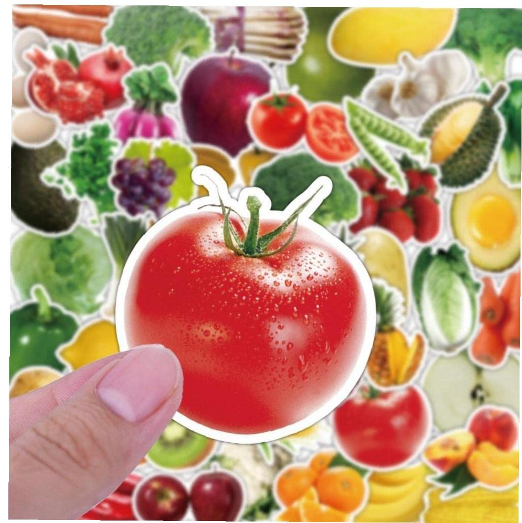 Amazon.co.jp: かわいい 果物 野菜ステッカー 漫画フルーツ ビニール