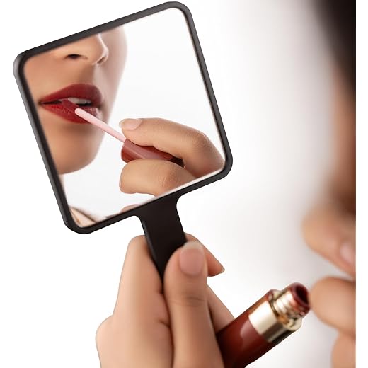 MARS Makeup Mirror - Lightweight Portable Design - Black