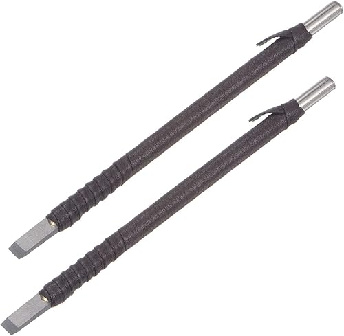 uxcell Cuchillo para tallar cinceles de madera, carburo de tungsteno de 0.236 pulgadas, punta plana para carpintería, herramienta de mano Graver de
