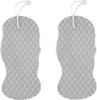 2PCS Super Soft Exfoliating Bath Sponge, 3D Bath Sponge Shower Brush, Exfoliator Dead Skin Remove Ultra Soft Body Scrubber Bath Toy, Exfoliating Bath Sponge for Women, Men, Kids (Grey)