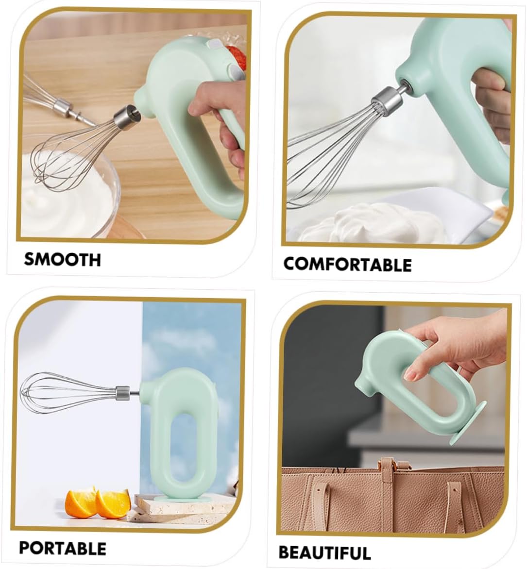 1set Electric Egg Whisk Portable Baking Mixing Machine Low Noise Multi-speed Handheld Mixer for Home Hotel Restaurant