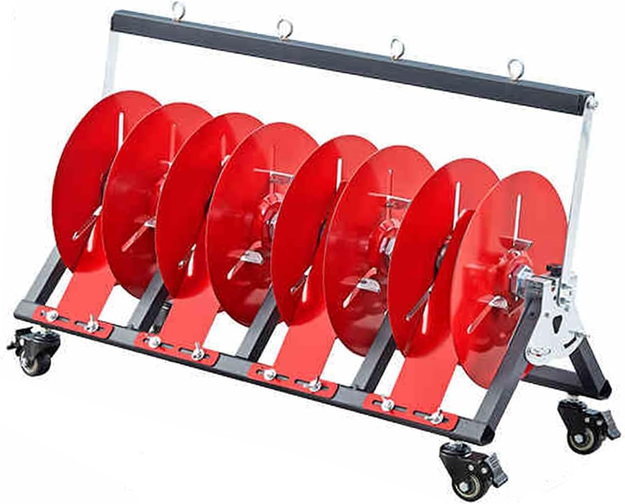 Wire Spool Rack,Cable Spool Dispenser,Cable Wire Dispenser,Ribbon Holder Organizer Rack,with 4 Wheels for Electrical Industrial