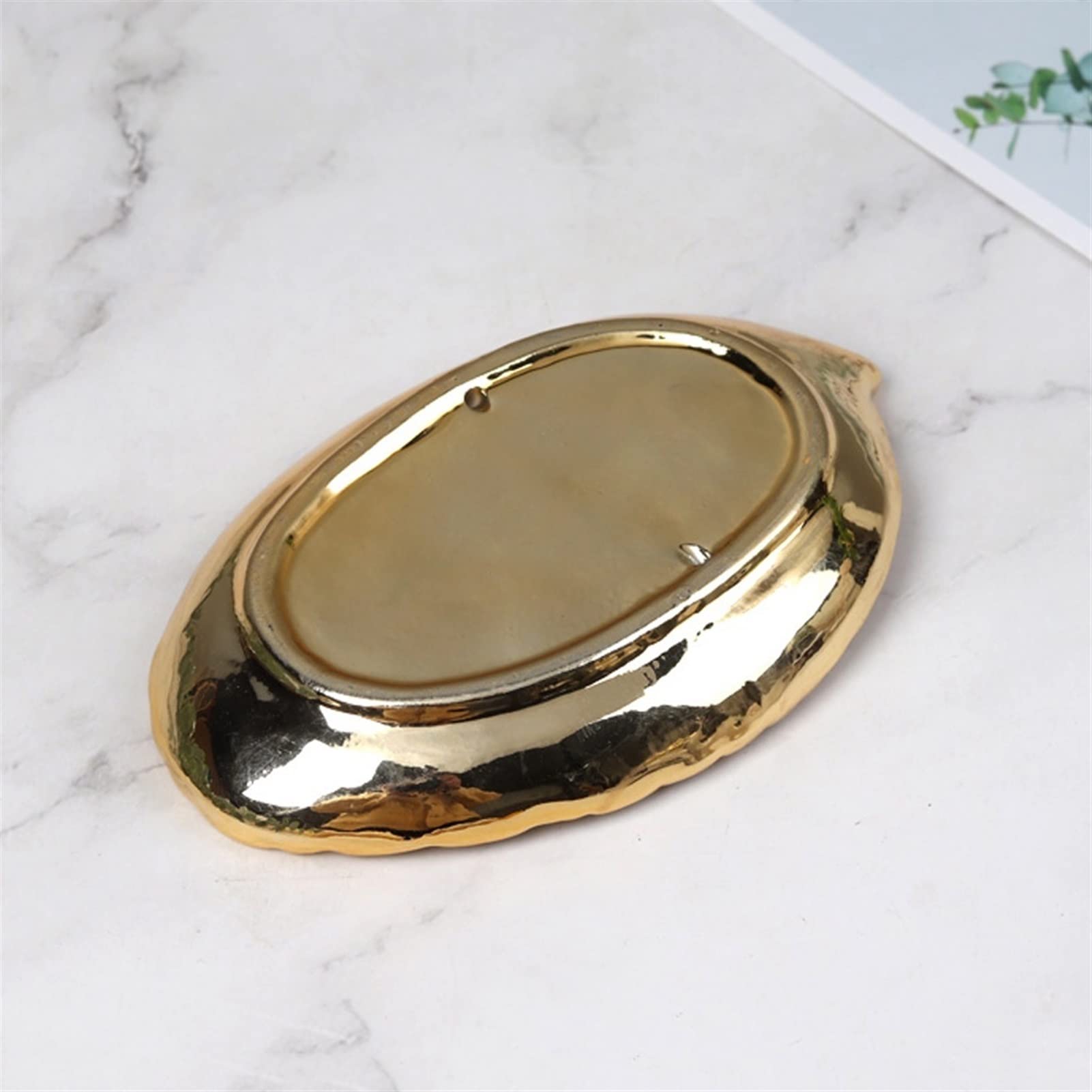 Jabonera Baño Tallas de Hoja de cerámica de Estilo Europeo Bandeja de Hoja de jabón Hoja Plato Plato Plato Creativo baño Hotel Gama Alta jabón Plato jabón Caja de joyería Estante Jabonera Ducha