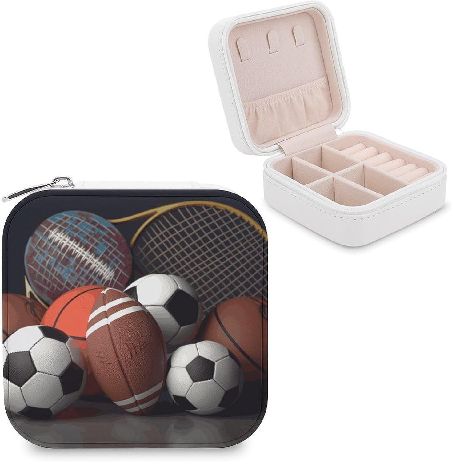 Small Travel Jewelry Case for Women Portable Compact Jewelry Organizer Box