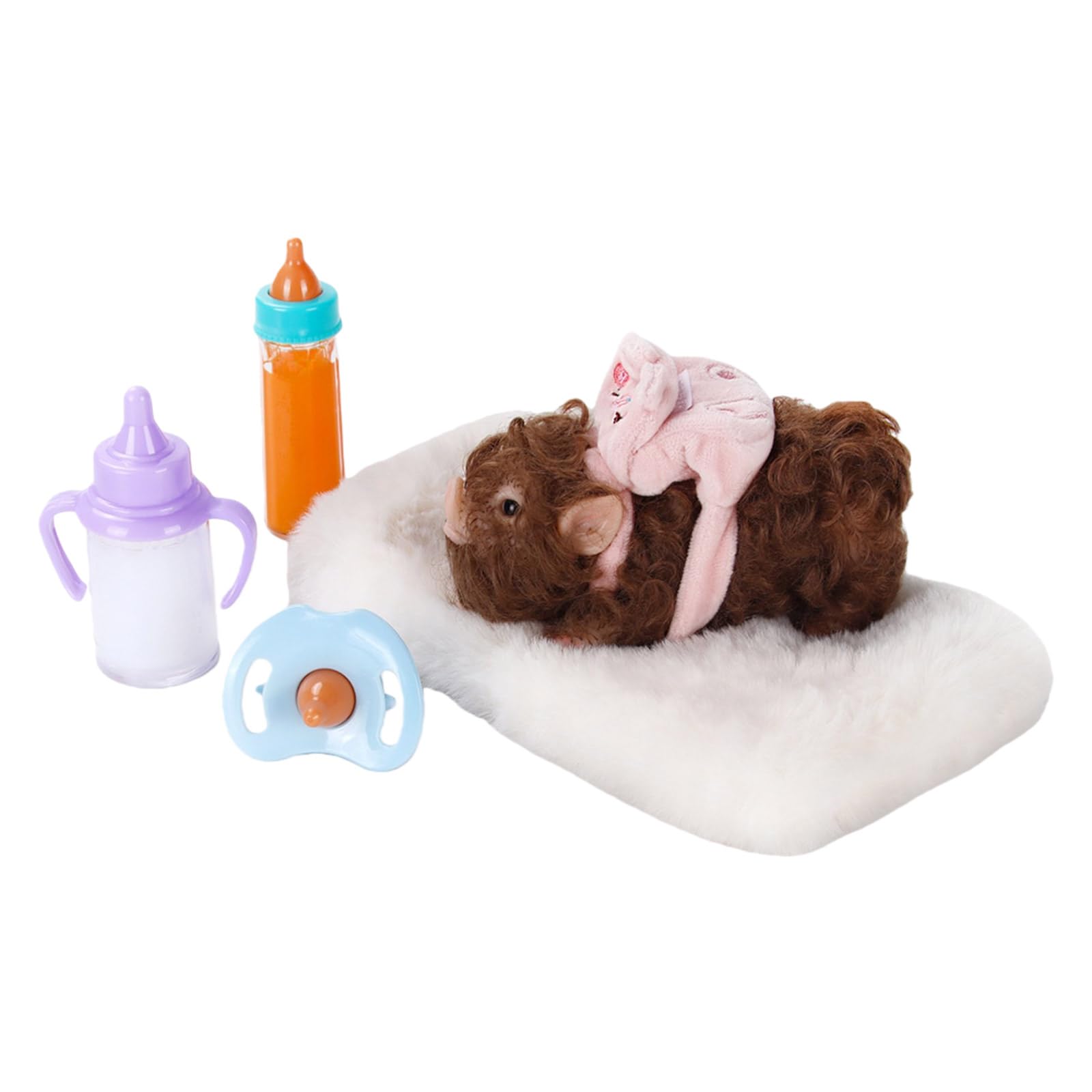 Giocattolo Piggy in Silicone da spremere con Accessori, 5pcs Set