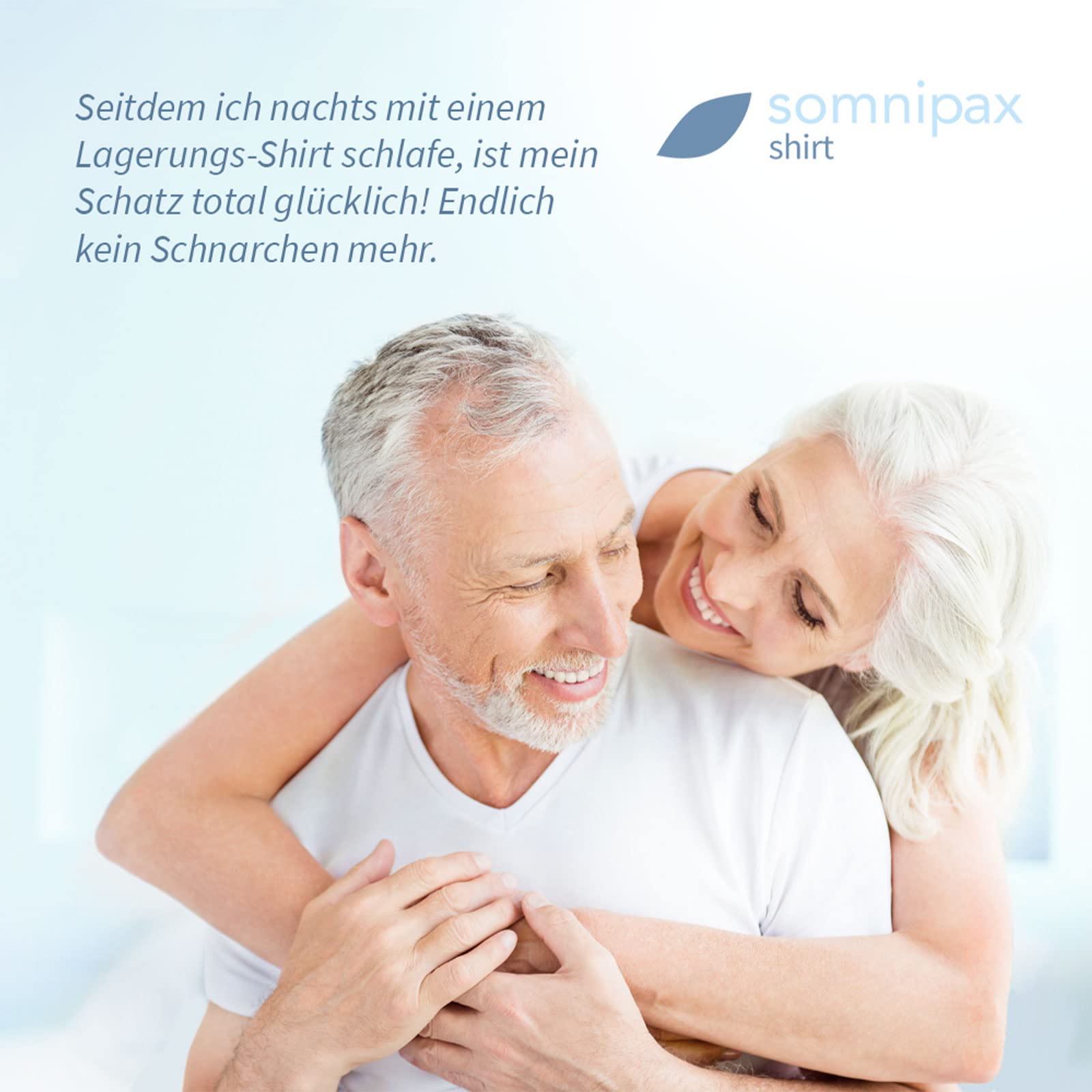 Comfort Anti-Schnarch-Shirt mit Luftkissen, 100% Bio-Baumwolle, Hilfe bei CPAP-Therapie, gegen Schlafapnoe, für Männer XXXL