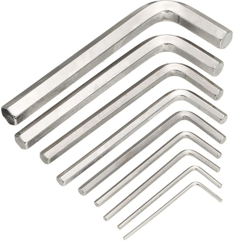 Inditrust NEW 9 Pieces Hex Allen Key Wrench L Shape Repair Tool Set Allen Key Set (B0BQVRKM3M) Amazon Price History, Amazon Price Tracker