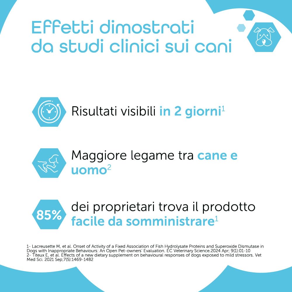 MP Labo Anxivet® - Favorisce Il Benessere e l'adattamento alle situazioni stressanti della Vita Quotidiana per Cani e Gatti (500 MG, 56 UI, 30 Capsule)