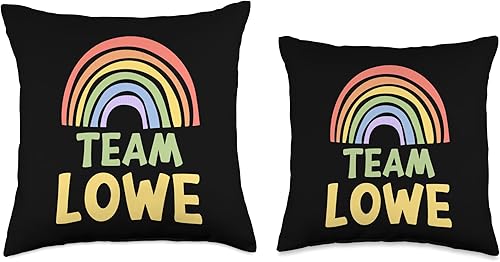 Miniatura 3 de Happy Colorful Team Lowe Rainbow Pride Green Yellow Throw Pillow