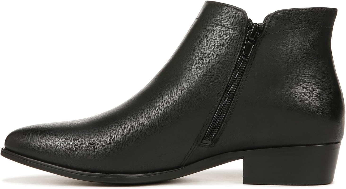 Naturalizer Womens Claire Pointed Toe Ankle Bootie Black Smooth 8 M