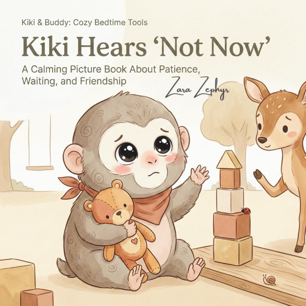 Kiki Hears "Not Now": A Calming Picture Book About Patience, Waiting, and Friendship (Kiki & Buddy: Cozy Bedtime Tools)