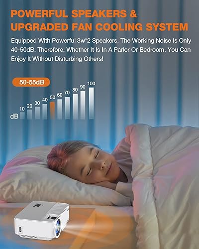 Miniatura 5 de Mini proyector proyector TOPVISION 2400Lux con pantalla de sincronización para teléfono inteligente compatible con 1080P pantalla de 176 pulgadas