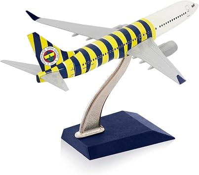 Zekupp Boeing 737-800 1/250  l ek Fenerbah e Lisansl   ubuklu Tasar m Maket U ak