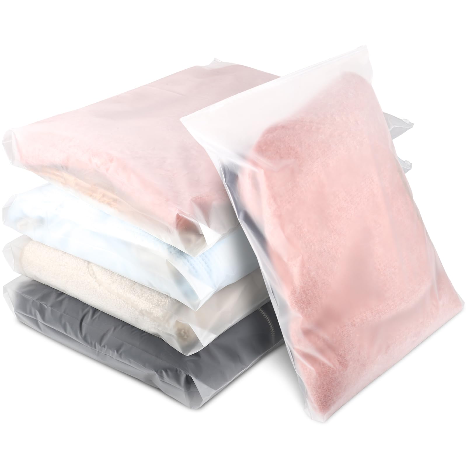 Sponsored Ad – 40 Pcs Ziplock Bags, 50 X 40cm Extra Large Travel Clothes Storage Bags Reusable Clear Storage Bag Zip Lock Seal Bag Waterproof Luggage Organiser for Clothes Shoe Cosmetics Offices Supplies