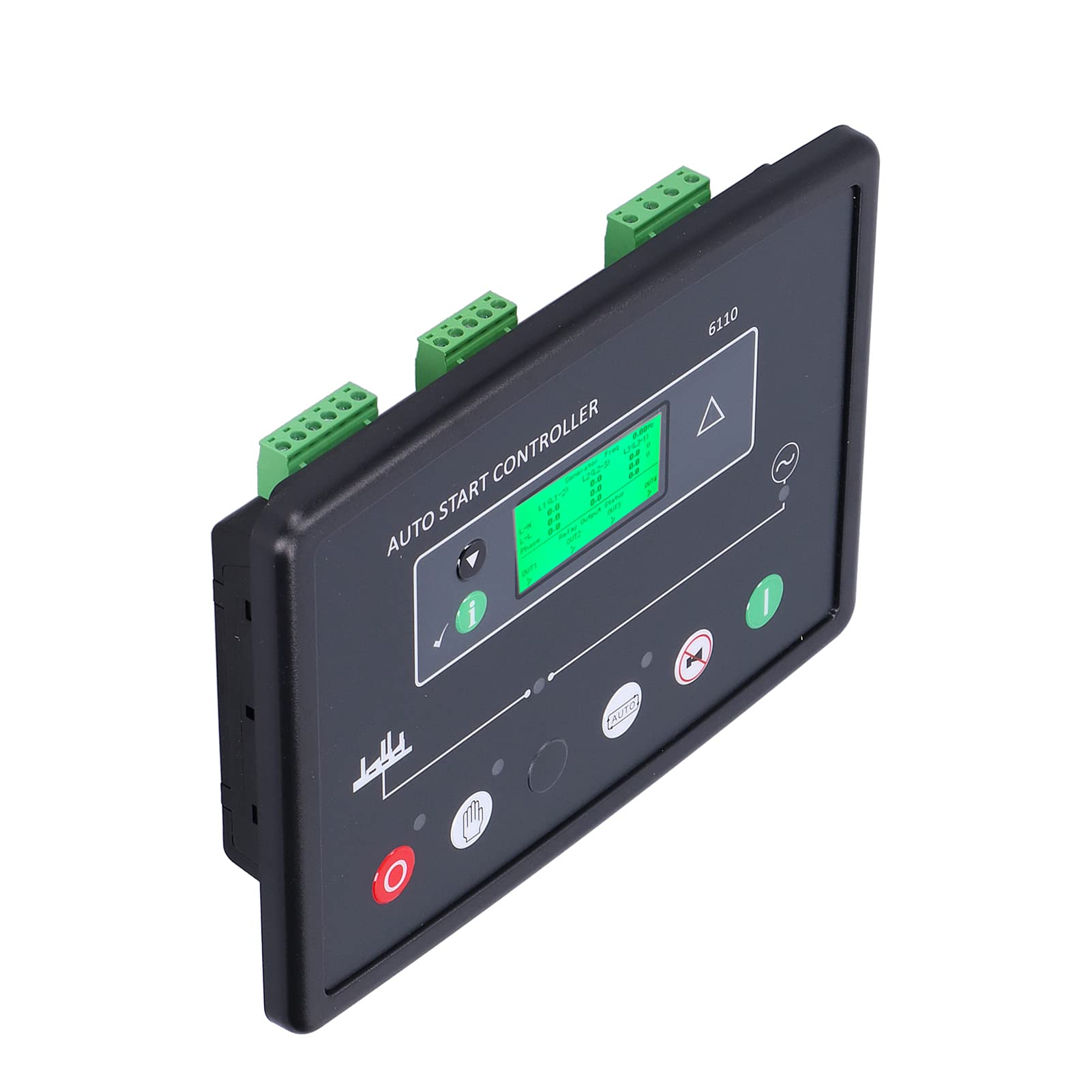Kontroler elektroniczny PolyGen DSE6110, moduł sterujący automatycznego generatora z ekranem LCD, 8 V do 35 V DC dla silników zgodnych z magistralą CAN i sondą magnetyczną