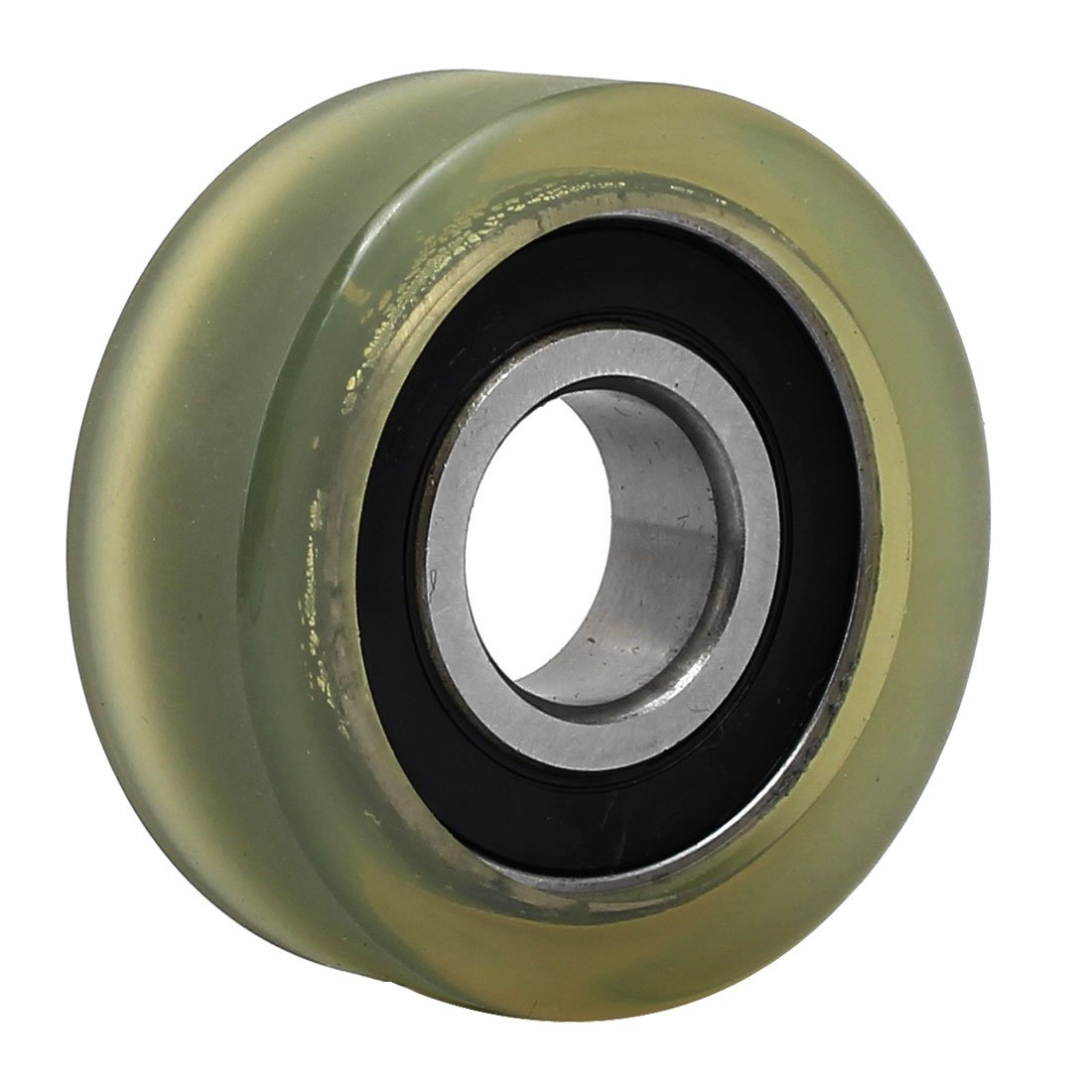 Aexit 17mm x Material handling 50mm x 18mm PU Roller Bearing Pulley Sliding Converyor Wheel Model:71as470qo725