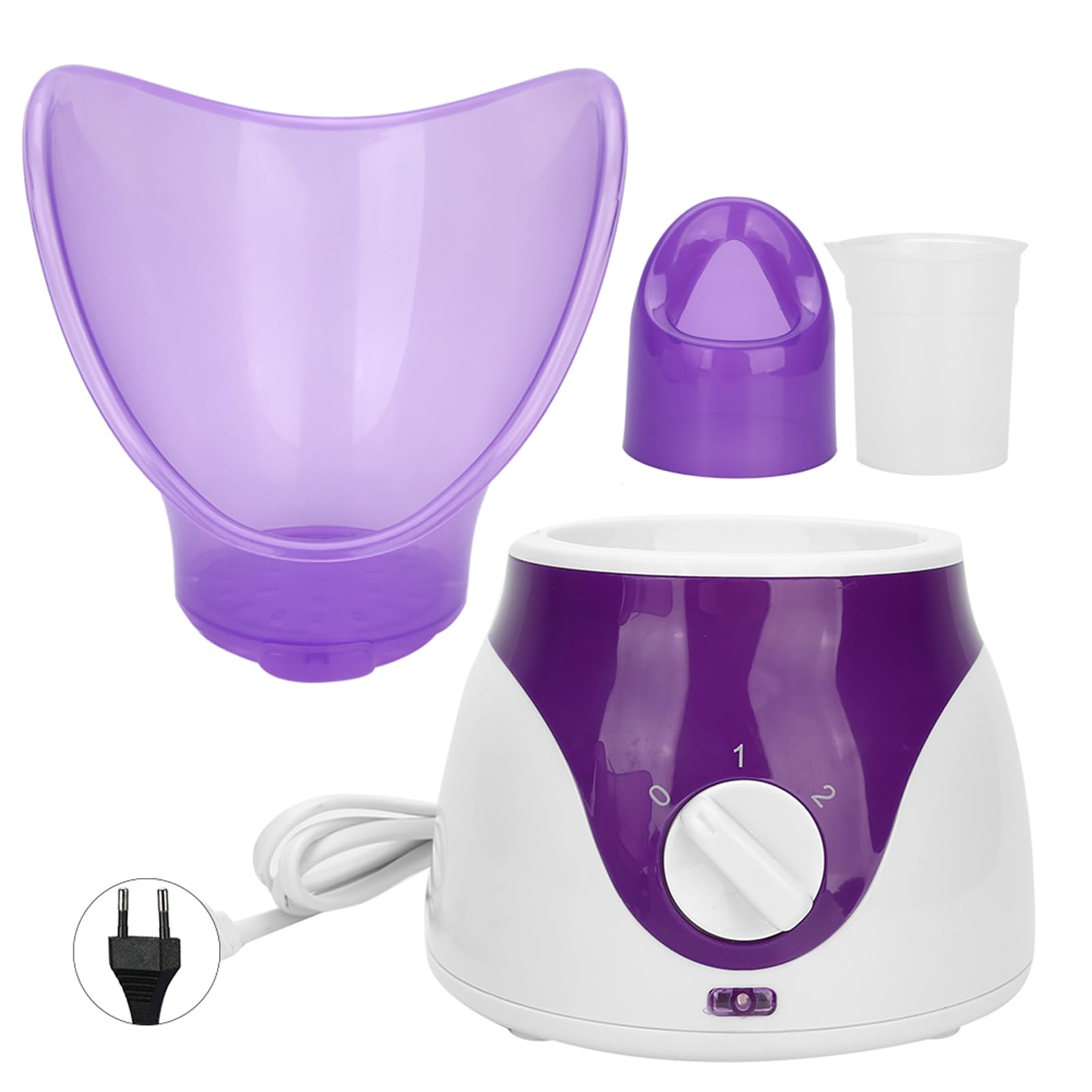lyrlody Vaporizador Facial con Aromaterapia, 50 ml, Mini Sauna Facial Portátil, Limpieza e Hidratación, Púrpura