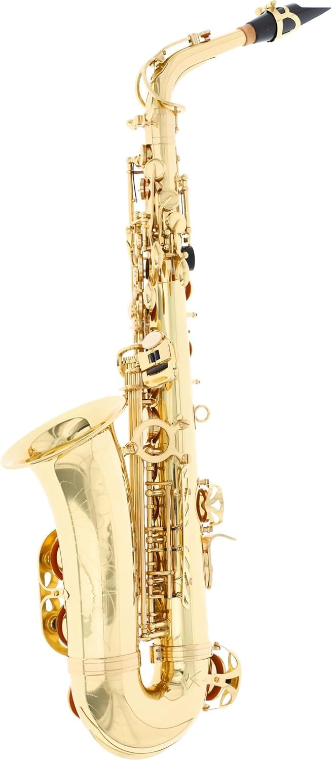 Soundman EAS-500 Altsaxophon in Es - mit Hoch-Fis-Klappe - Komplett mit Mundstück, Koffer und Zubehör