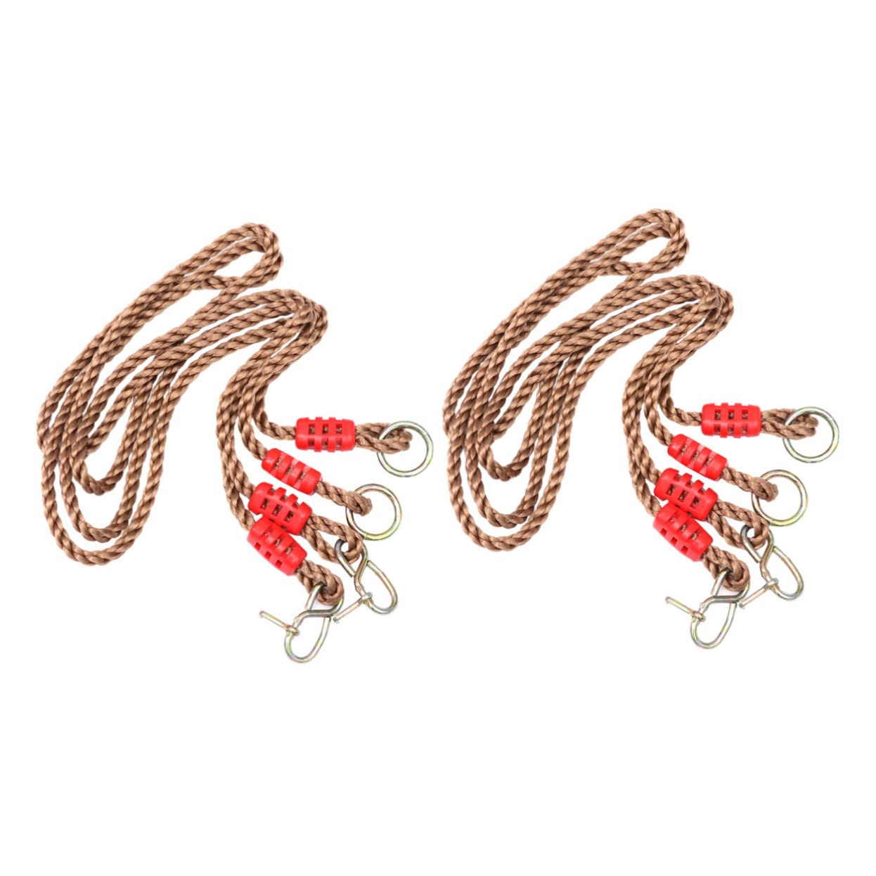 JOINPAYA Pair Adjustable Pe Swing Rope Load Bearing for Tree and Beam Swings Durable Playground Accessory for Adults