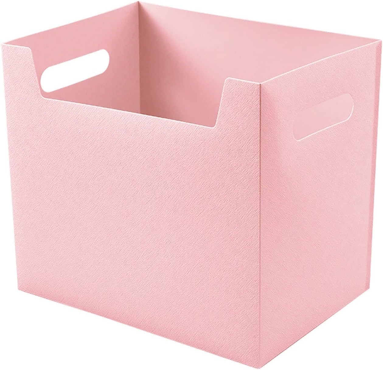Packingboxesformoving Office Desktop File Storage Box Large Book Organizer Document School Folder Files Stationery Hard Case (Color : Pink)