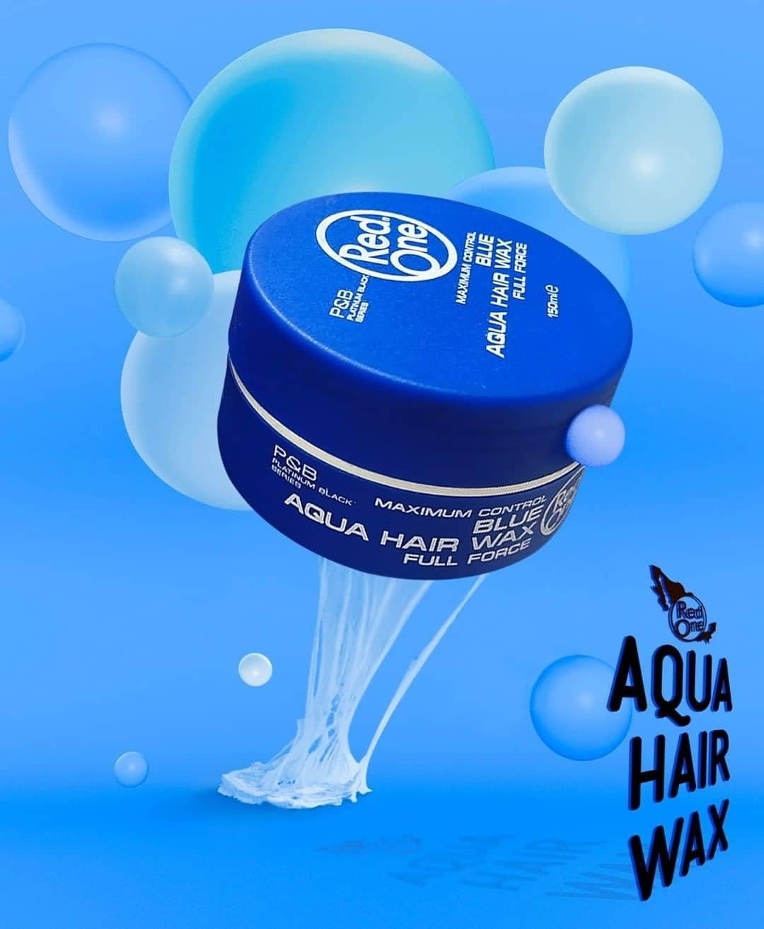 RedOne Aqua Hair Wax Blue 150 ml, 150 g (Pack of 1) - Image 3