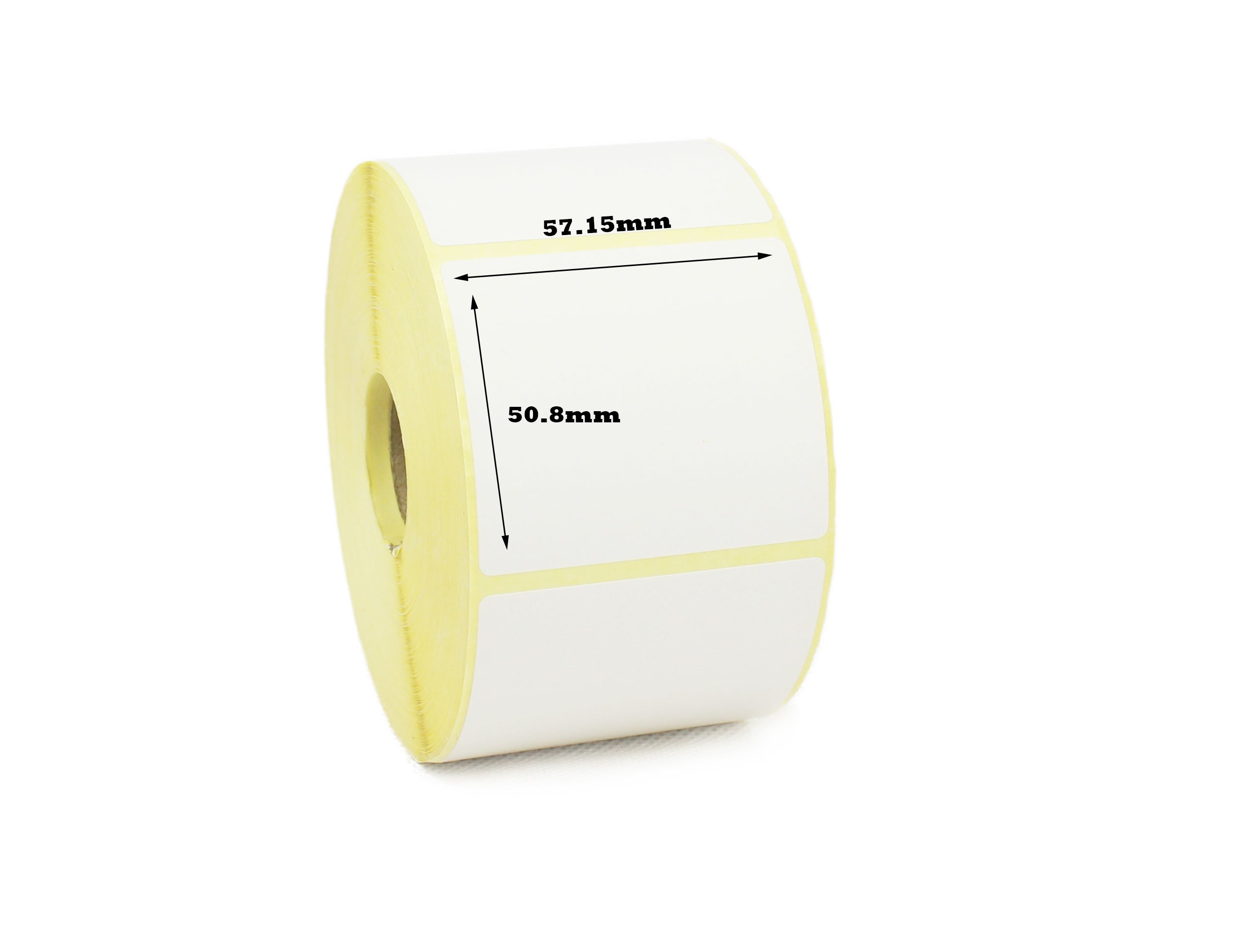 Label Metrics - 57.15 X 50.8mm White Direct Thermal Labels for Citizen, Zebra,Datamax, Sato,TSC (2,000 Labels)