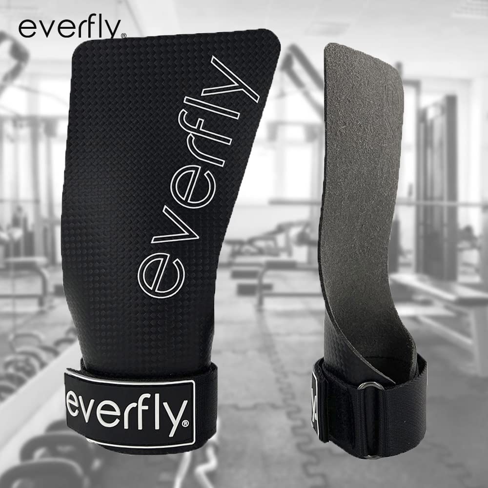 Everfly Paracalli Guanti Palestra Uomo Donna Grip Senza Fori Fibra di Carbonio Protezione Mani Fitness Pesi