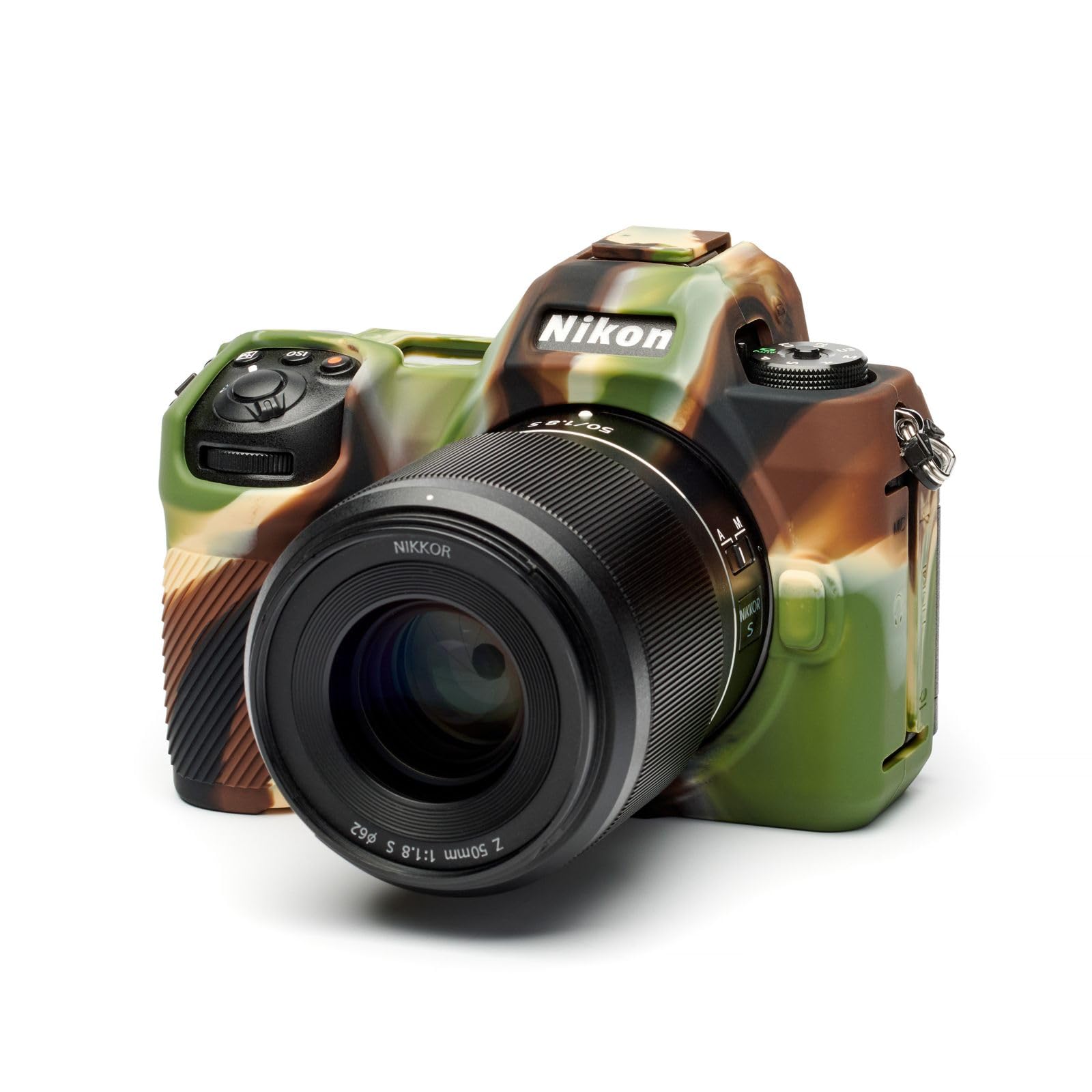 easyCover Custodia protettiva in silicone compatibile con fotocamera Nikon Z6III (Mimetico)