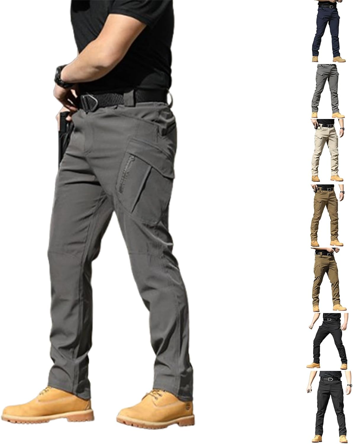 Flexcamo Tactical Pants,Multi Pockets Stretch Waterproof Quick Dry Work Pants