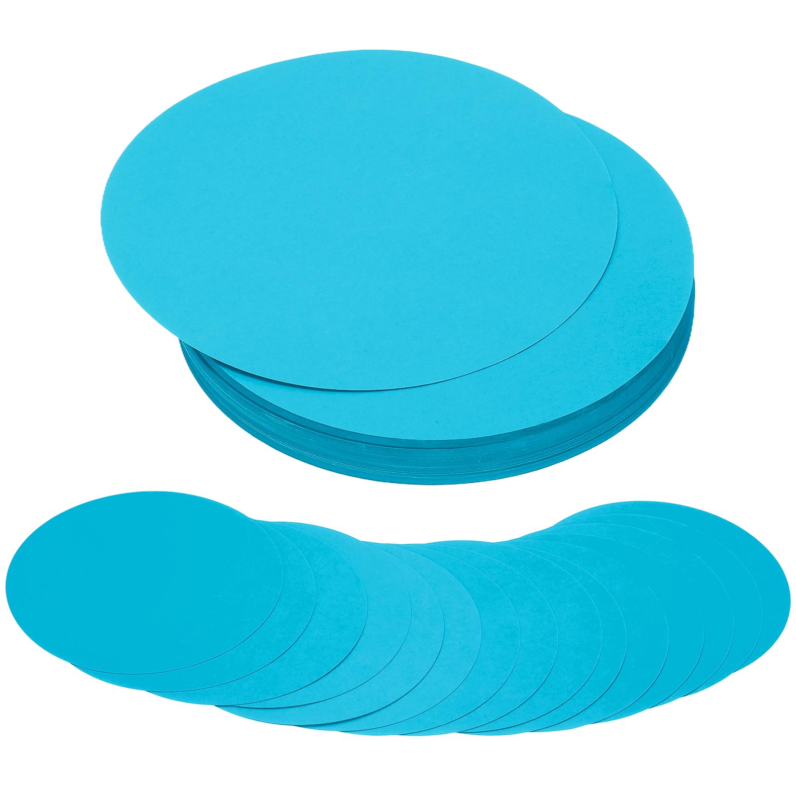 PATIKIL 8 Inch Circle Cutouts Paper, 100 Pcs Circle Card Stock 200gsm/75lb Round Cutouts for DIY Craft Projects Classroom Bulletin Board Decoration, Dark Blue