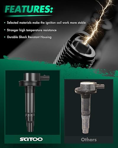 Vista 362 de Scitoo Bobinas de encendido cuadradas para Cadillac (Paquete de 8 unidades)