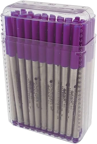 Vista 76 de Monteverde Repuesto de bolígrafo para adaptarse a bolígrafos Sheaffer, punta media, rollo suave, negro, 2 por paquete (S132BK) Negro -,Rojo