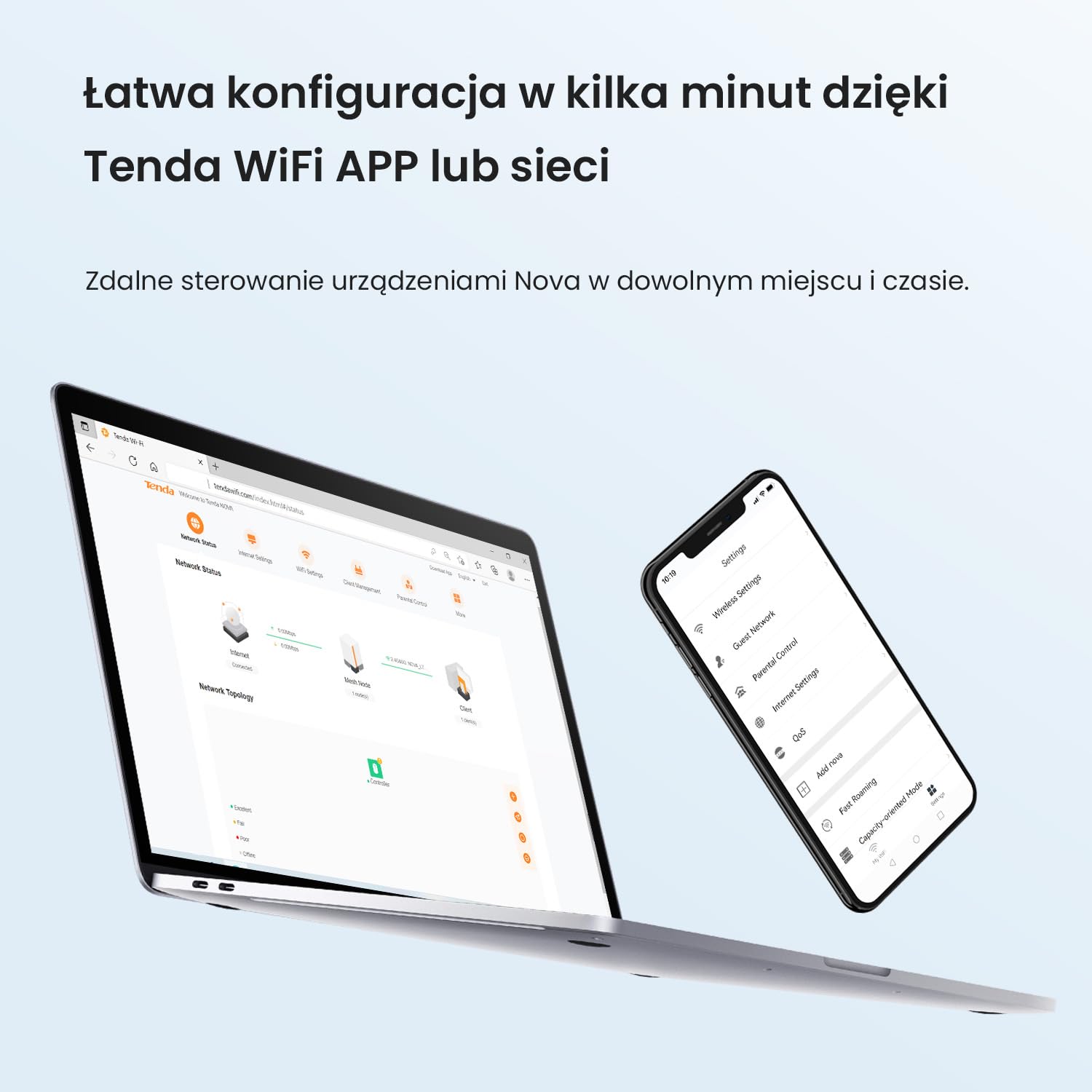 Tenda MX3 (2 sztuki) Wifi 6 Mesh AX1500, system Mesh WiFi 6 dla całego domu, MU-MIMO, zasięg do 2000 ft², Gigabit portów, kontrola rodzicielska, łatwa instalacja, TWT, WPA3, APP, IPTV