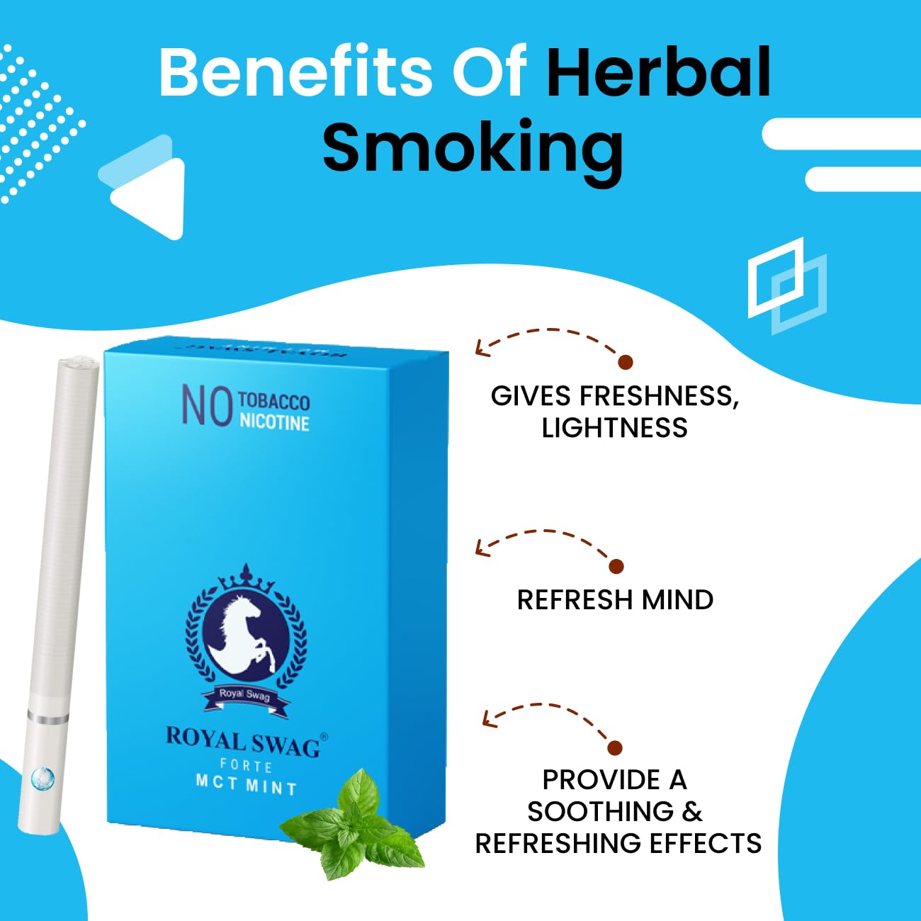 ayurvedic cigarette benefits ROYAL SWAG Natural Herbal Cigarettes Ginger Flavour(10 Sticks) Herbs Clove, Tulsi, and More Additives and Chemicals 100% Tobacco-Free and Nicotine-Free : Health & Household Guide to No Smoking Day