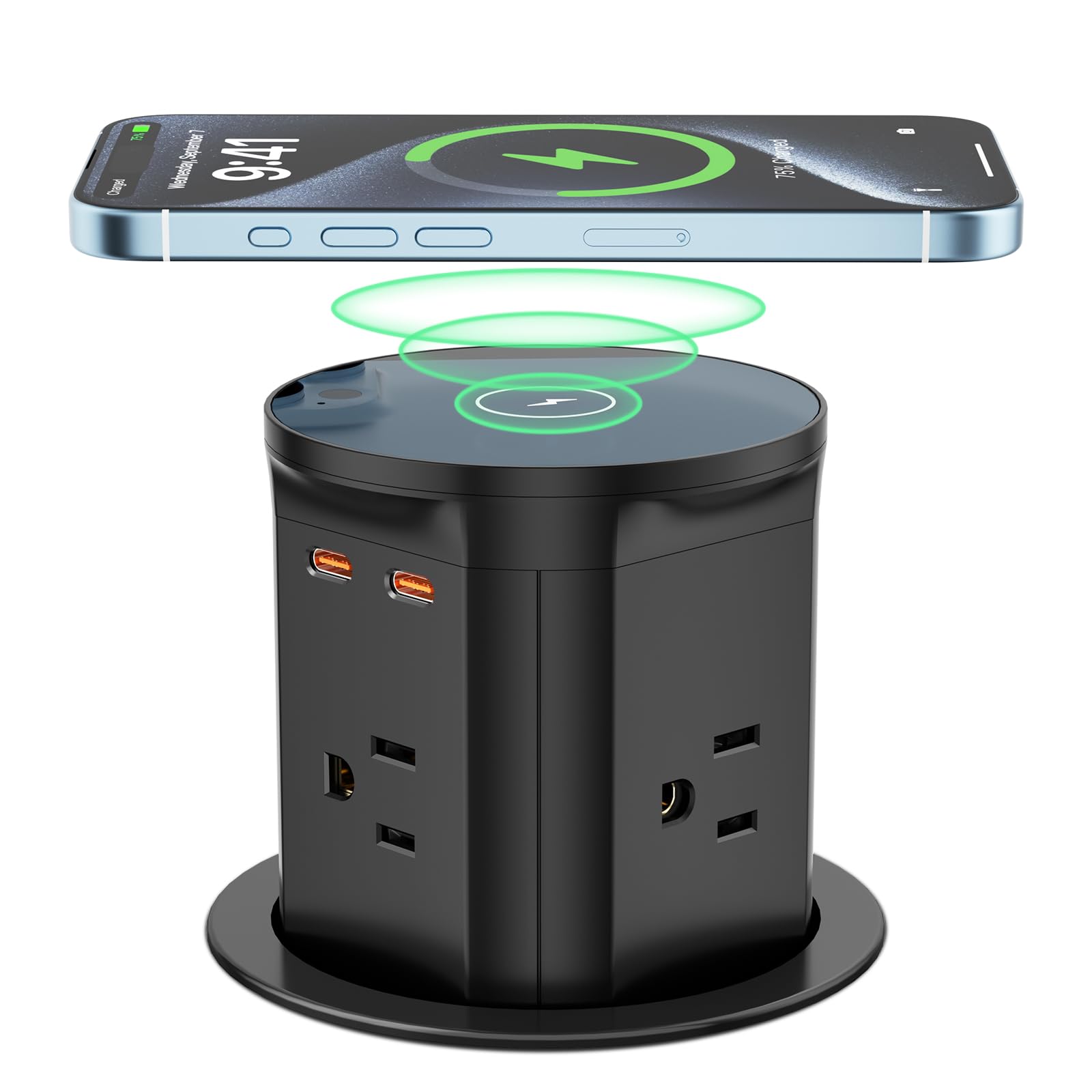 Pop Up Countertop Outlet Recessed Desk Charging Station Strip