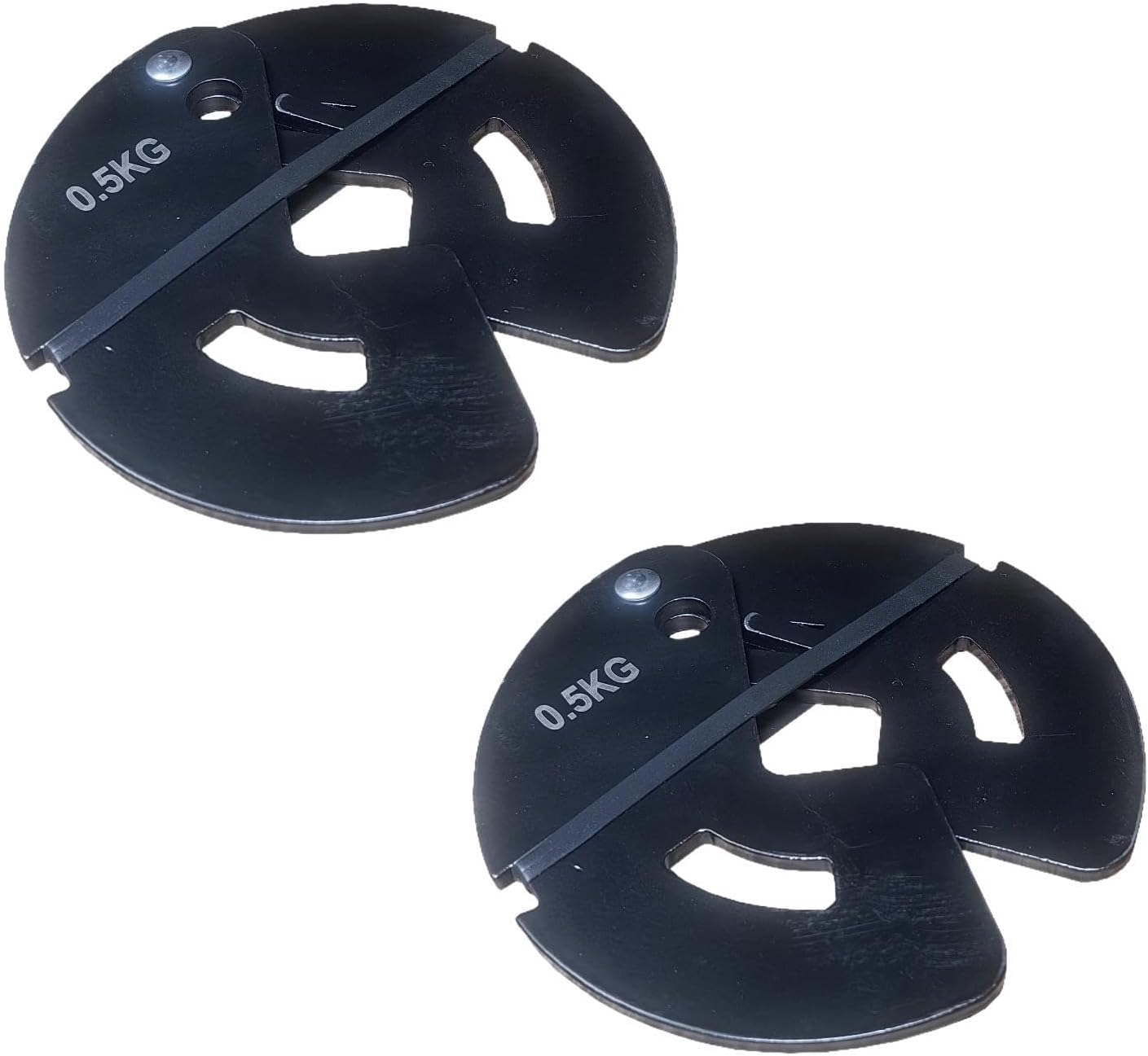 2Pcs Fractional Weight Plates Micro Loading 5.31inch Steel Plates for Dumbbell Barbell Strength Training