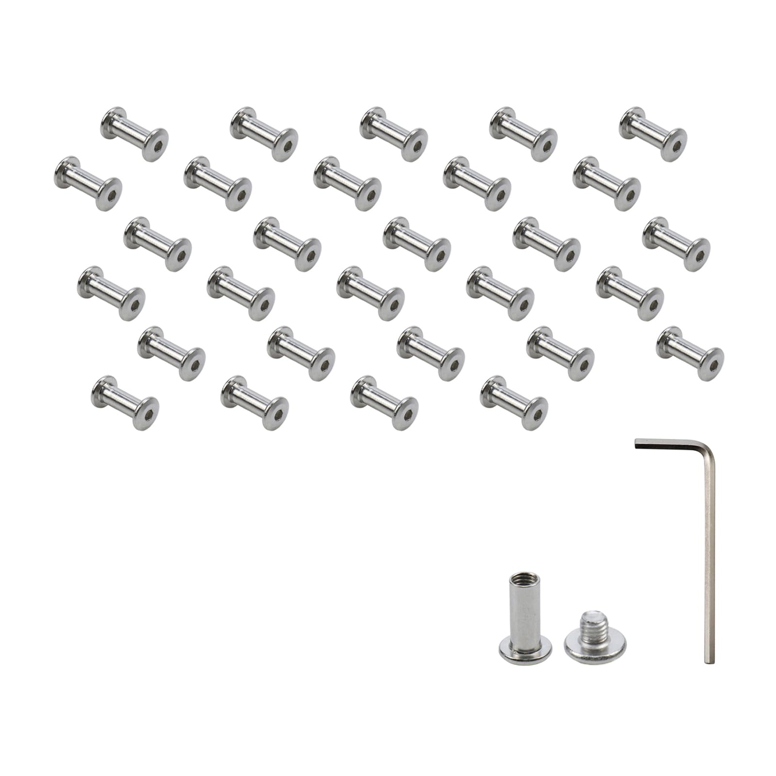 Stainless Steel Binding Screws - 20 Pack -7