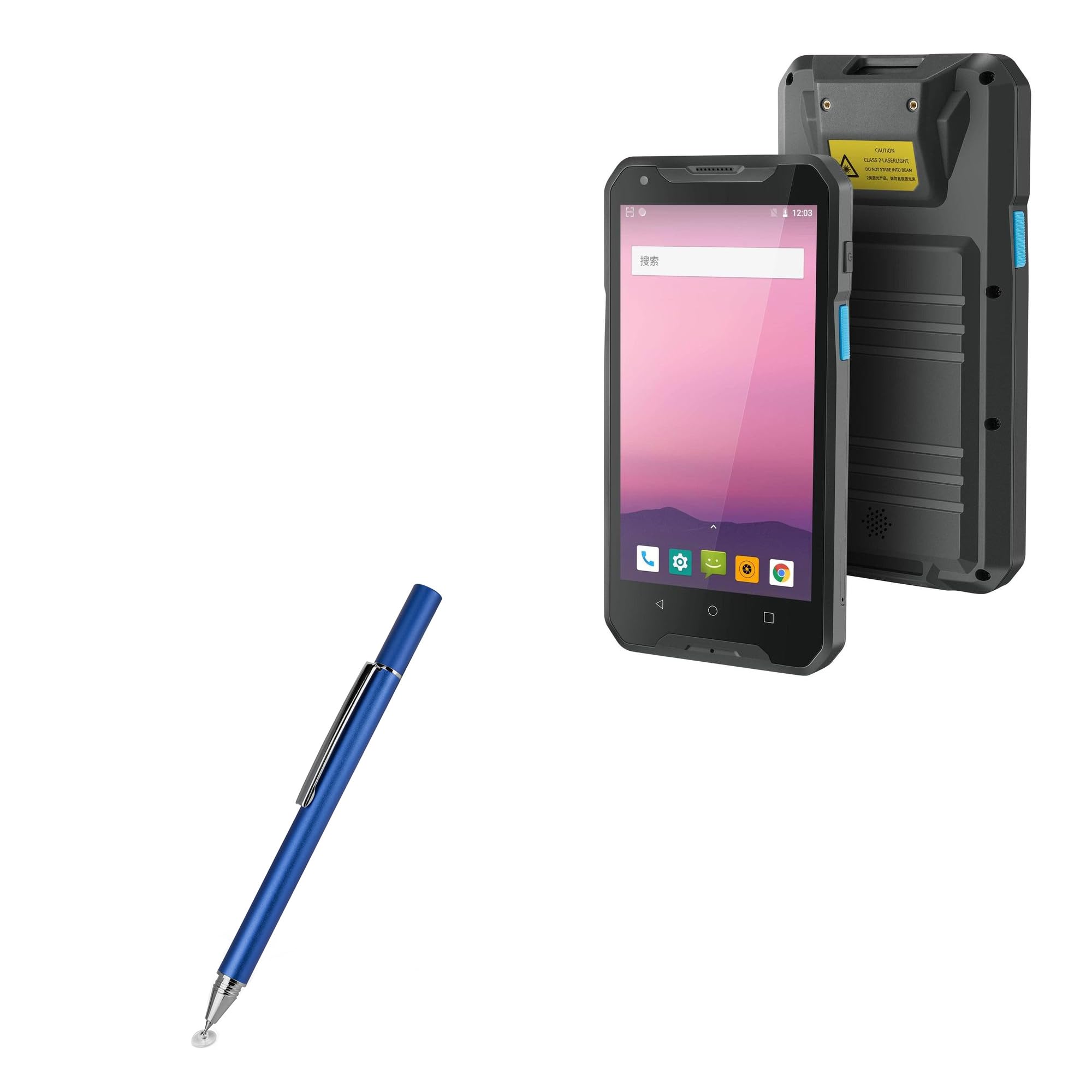 BoxWave Stylus Pen Compatible with JRHC Android 8.1 Barcode Scanner (5 in) - FineTouch Capacitive Stylus, Super Precise Stylus Pen - Lunar Blue