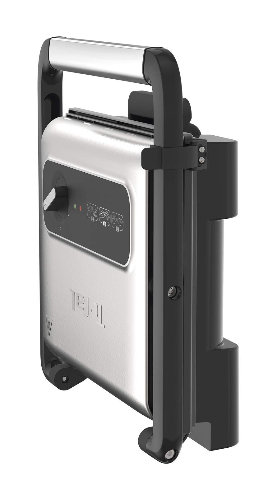 Tefal Kontaktgrill Inicio Adjust GC242D [Elektrogrill/Sandwichtoaster;fettarmes Grillen; Panini, Toasts, Steak; Gemüse, regelbarer Thermostat mit 3 Stufen; antihaftbeschichtete Grillplatten; 2000W]