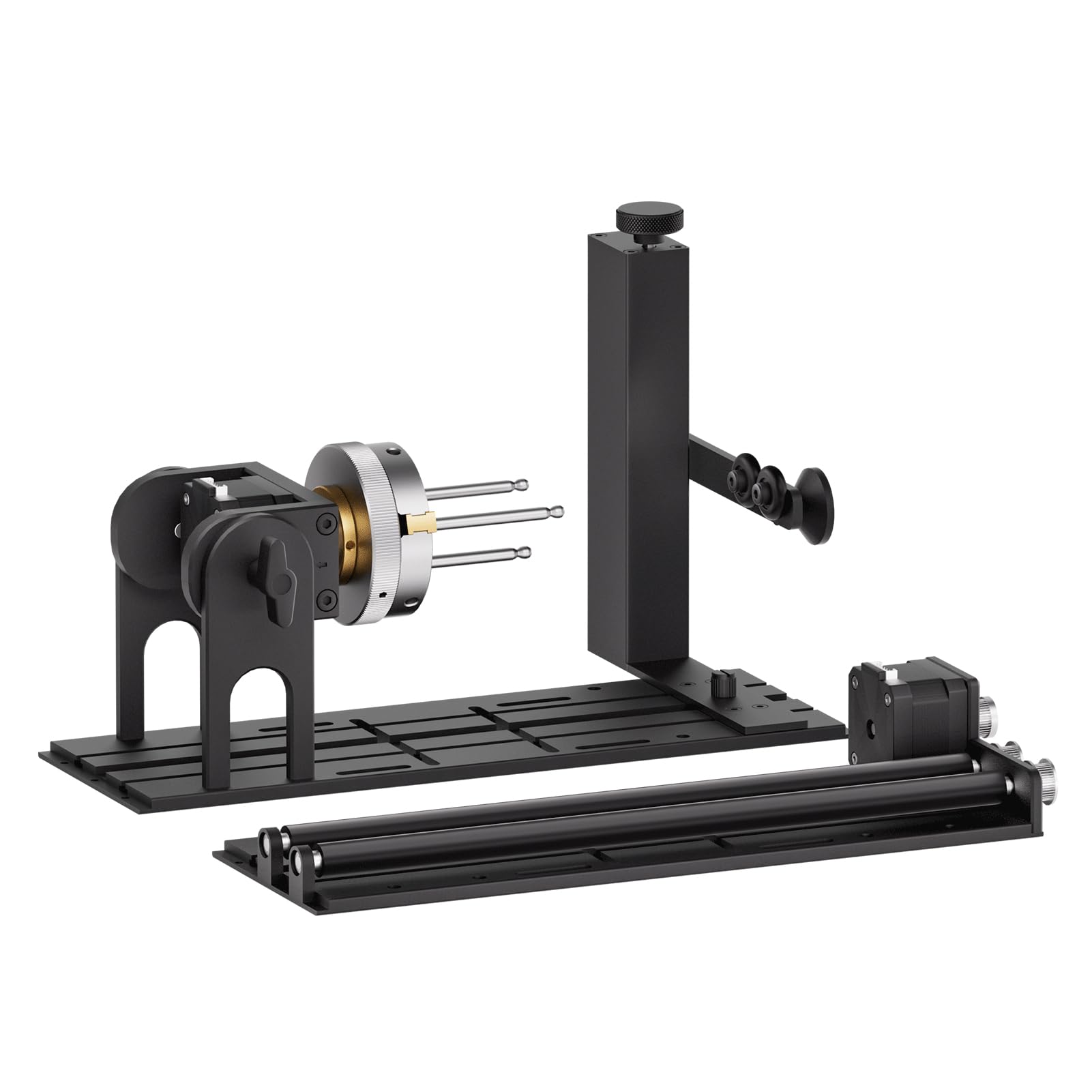 5-in-1 Laser Rotary for Most Laser Cutter and Engraver, Laser Engraving Marking Machine, Marking on Cylindrical Objects Wine, Glass, Baseball Bat, Ring, Ball