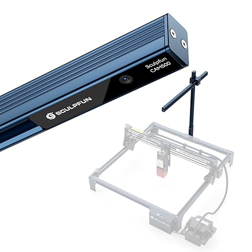 SCULPFUN Cámara Lightburn CAM500, cámara Lightburn para cortador láser posicionamiento preciso, grabación HD, cámara industrial para grabador láser,