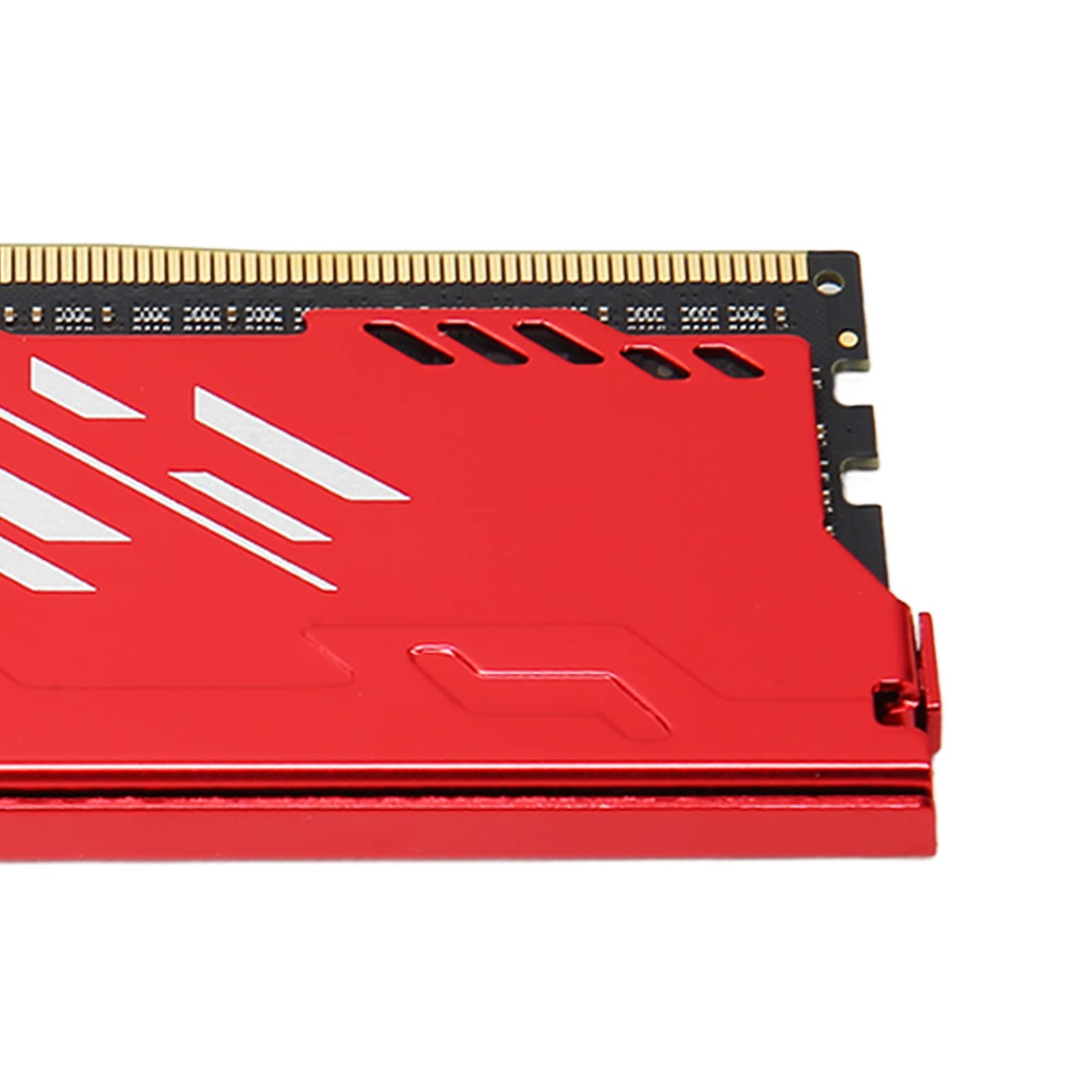 Moduł Pamięci do Komputerów Stacjonarnych Szybkie Chłodzenie Gaming RAM 3200 MHz do Komputerów Stacjonarnych Czerwona Aluminiowa Obudowa (8GB)