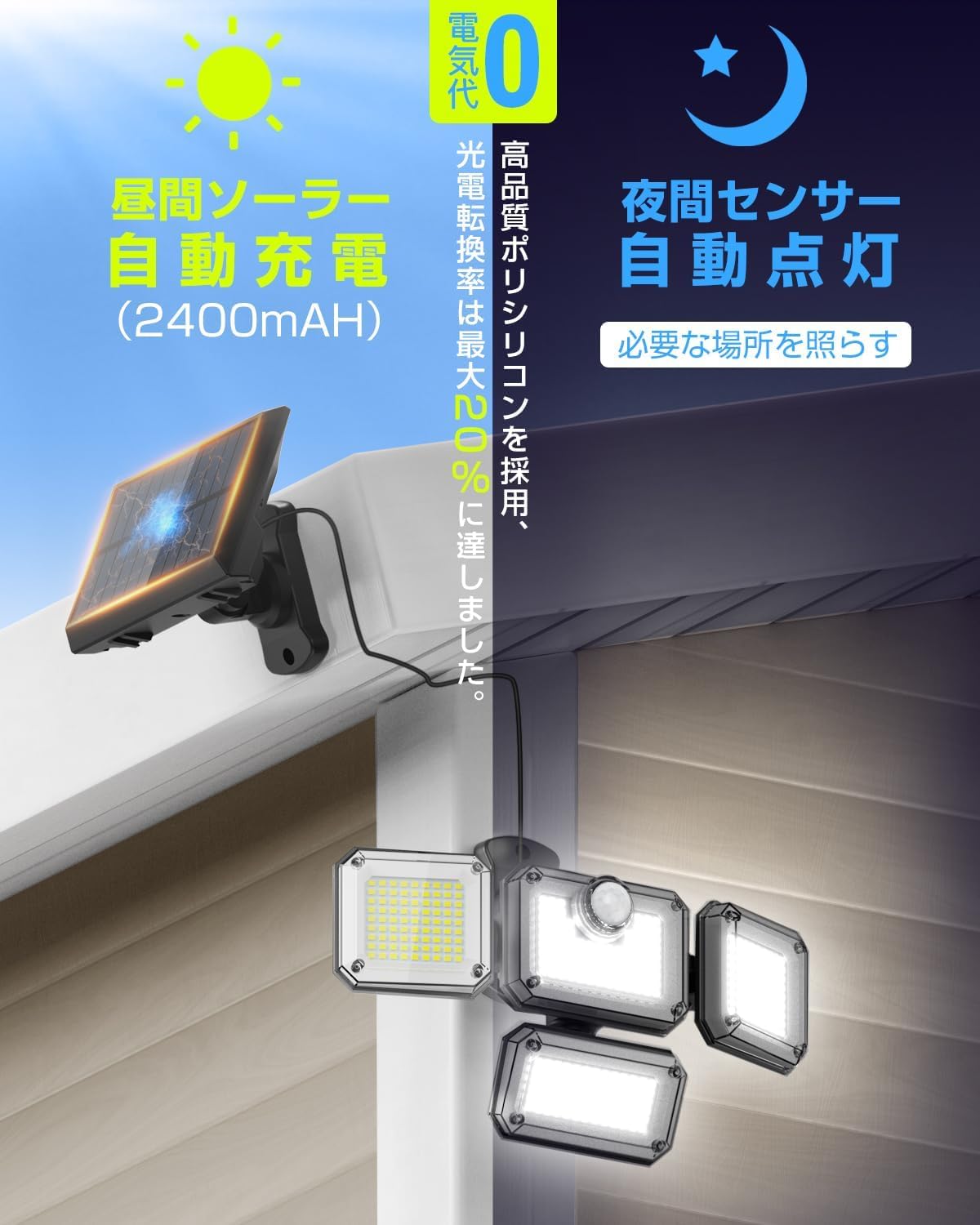 Amazon.co.jp: IKAR ソーラーライト 10個セット屋外 人感