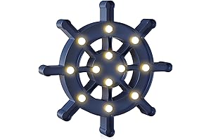 Blue Ship Wheel Wall Decor: A Nautical Adventure for Young Explorers
