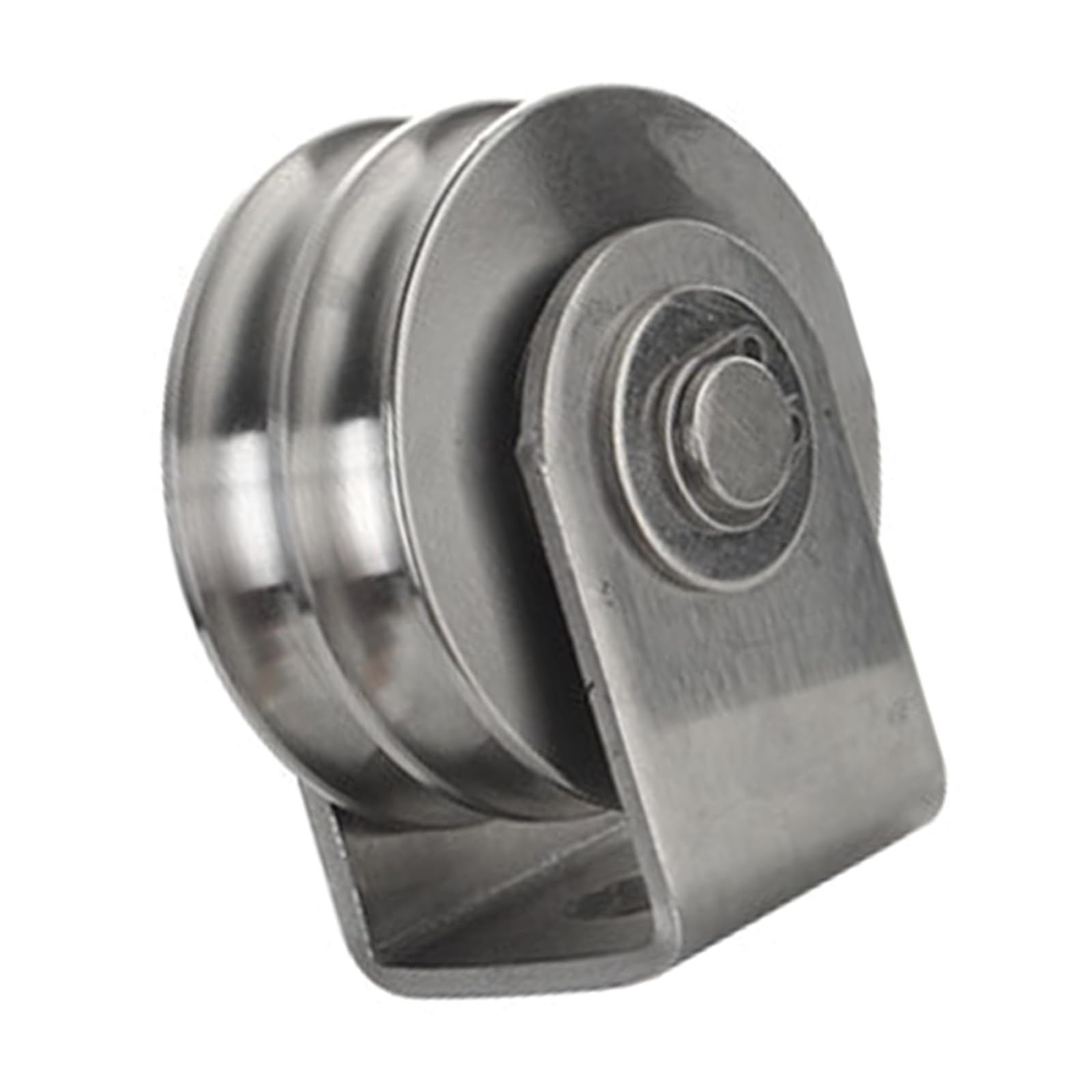 Zbiianxer Ordinary Rack Pulley Grooves Wheel Pulley, Stainless Steel Double Block Ideal For Outdoor And Marine Applications Stainless Steel Block