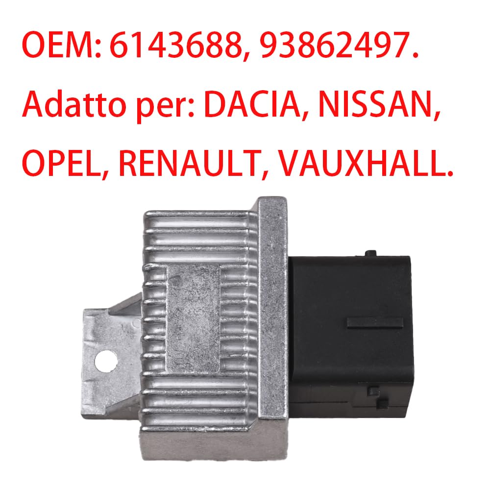 Relais de Préchauffage pour Renault Master II 2010 et modèles similaires, référence OE 93862497, compatible également avec Peugeot 7700115078, Nissan, Opel, Vauxhall, Volvo, Dacia