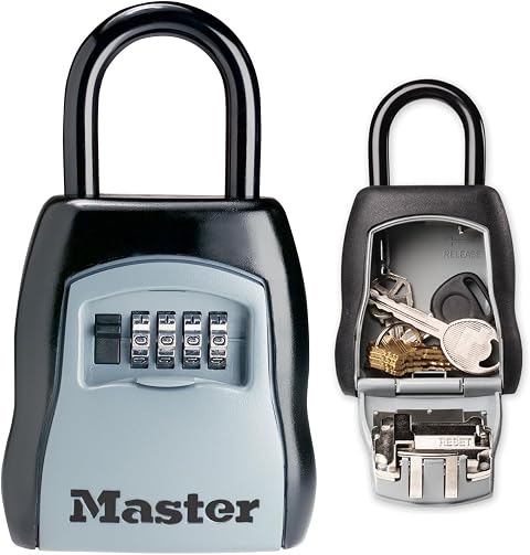 Master Lock Schlüsseltresor, mit Bügel, Aussen, 15.7 x 9 x 4 cm, Schlüsselsafe