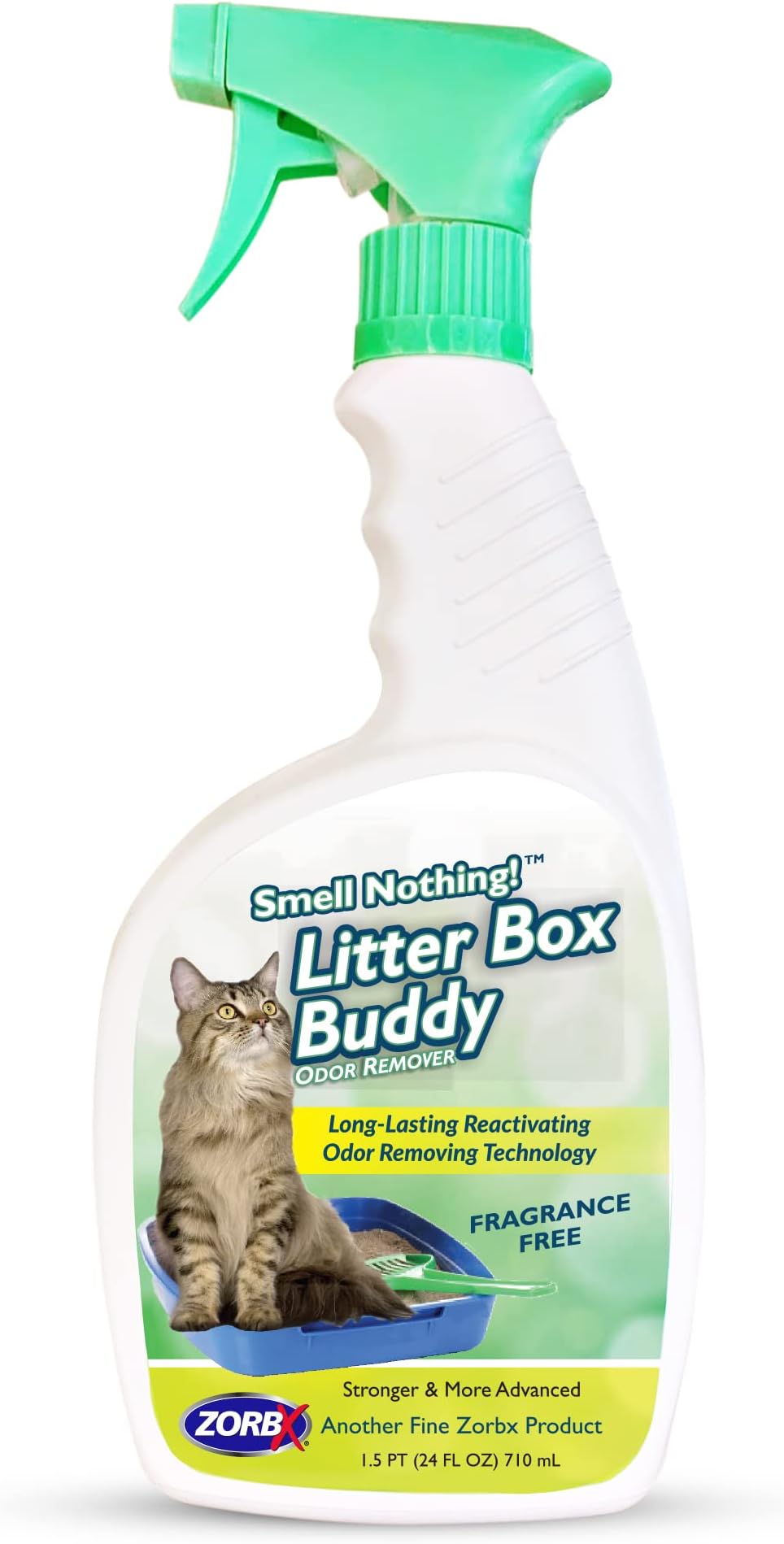 ZORBX Unscented Cat Litter Deodorizer Spray FastActing